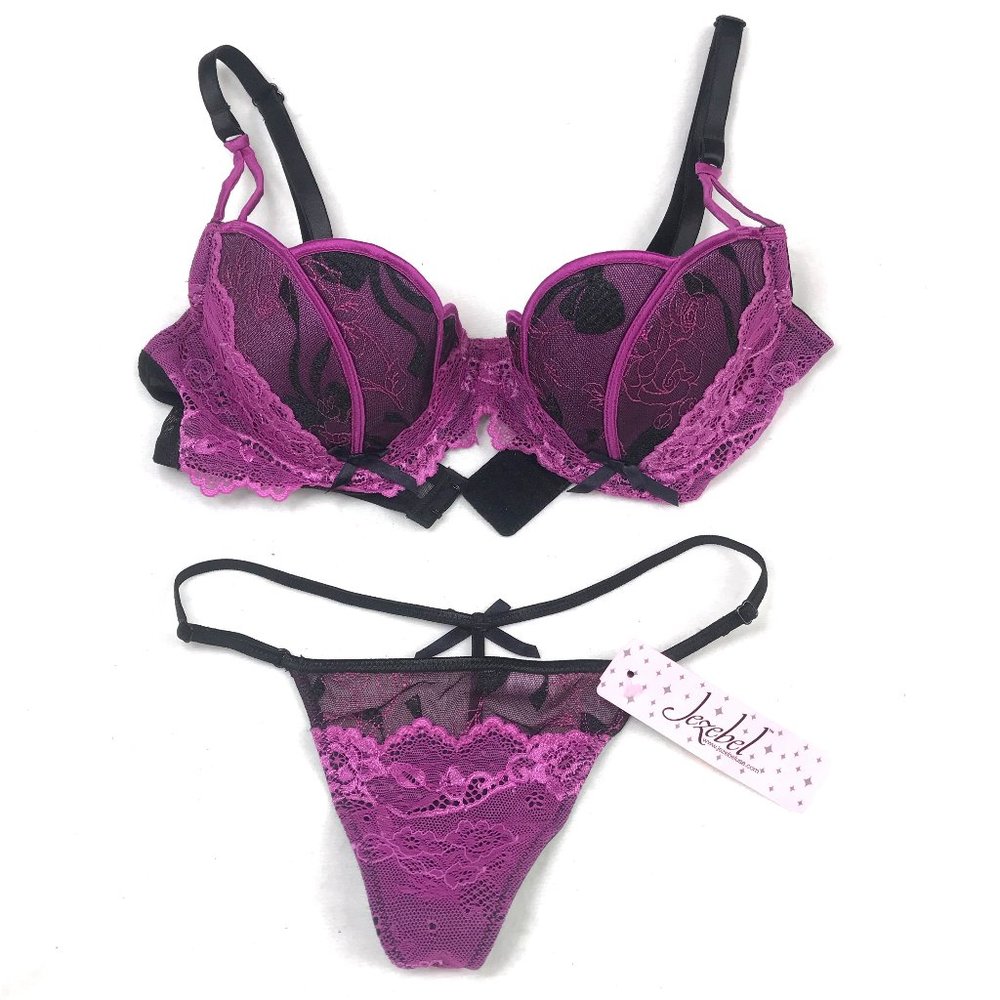 NEW Lezebel beautiful lace push-up bra & bikini